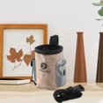 thumbnail image 2 of Yinanstore Dog Drawstring Closure with Belt Buckle Built- Portable 2 Side Carrier for Puppy Education Travelling , Brown, 2 of 8