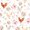 White Coral 2, variant on Erosebridal Chicken Shower Curtain 72Wx72L for Girls, Wildflower Garden Waterproof Bathroom Curtain