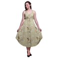 thumbnail image 1 of Bimba Robe de Plage Bohème Midi Sans Manches Imprimée Florale pour Femmes - Grande Taille, 1 of 1