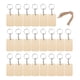 thumbnail image 4 of Juego de llaveros de madera en blanco, adornos para llaveros, colgantes sin terminar, hechos a mano. 6cmx4cm, 4 of 9