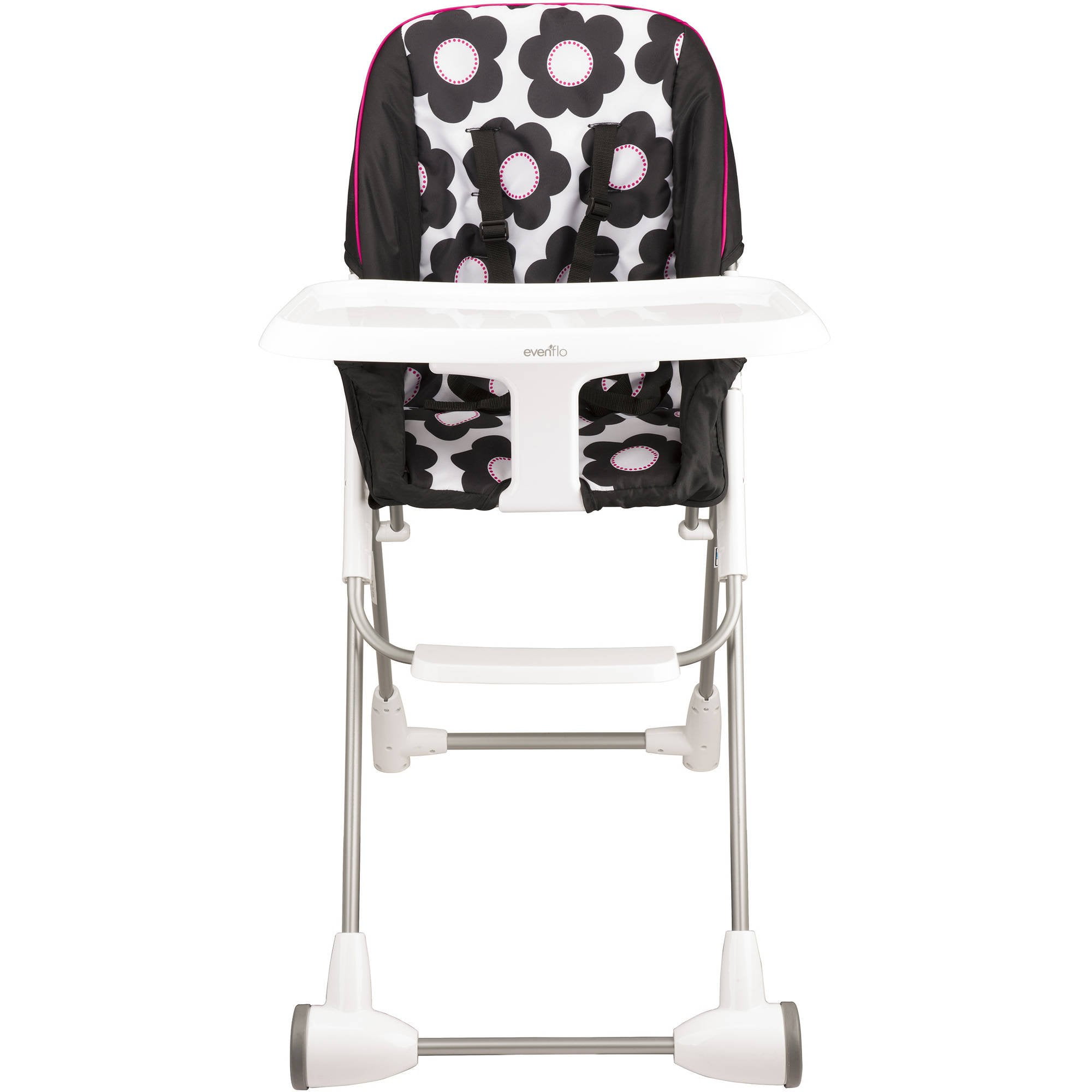 Evenflo Symmetry Flat UltraSlim Stylish Adjustable Fold High Chair
