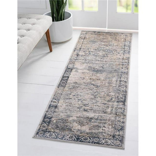 Unique Loom 3147296 2 ft. 2 in. x 8 ft. Canby Portland Runner Rug, Ivory