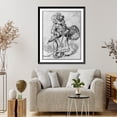 thumbnail image 4 of Historic Framed Print, [Bear dressed as a woman], 17-7/8" x 21-7/8", 4 of 9