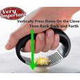thumbnail image 2 of Garlic Press Rocker Stainless Steel, Garlic Mincer Garlic Chopper Garlic Presser, 2 of 5