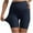 Dark Blue, variant on CheerKidz Yoga Biker Workout Shorts for Women's Summer Solid Color Elastic High Waist Lift The Hip Yoga Shorts Stretch Short Pants(Dark Gray,M)