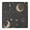 White-179, variant on Vinyl Tablecloth Starry Night Sky Eclipse Steampunk Gothic Celestial Pattern, Waterproof Backed for RV, Kitchen, and Camping