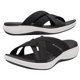thumbnail image 1 of Sandalias deslizantes para mujer Sandalias de cuña con plataforma y correa cruzada ligeras para el verano, 1 of 9