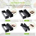 thumbnail image 2 of Sushi Making Kit for Beginners 10 Pieces Plastic Sushi Maker Tool Complete with 8 Sushi Rice Roll Mold Molds Fork Spatula DIY Home Sushi Tool, 2 of 6