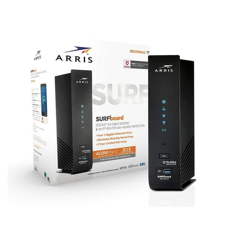 UPC: 0612572215401 | Arris SURFboard SBG7600AC2 DOCSIS 3.0 Wireless Cable Modem