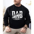 thumbnail image 2 of Dad Fish Sweatshirt Cozy Distressed Fishing Pullover for Father Gift for Fisherman Black Sweatshirt Adult Medium, 2 of 4