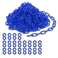 thumbnail image 1 of Uxcell Plastic Chain Links, 45 Feet Safety Chains, Blue Plastic Chains Large Plastic Chain Long for Barriers, Crowd Control, Queue Lines, Parking, Fences, Gate, Concerts, 1 of 7