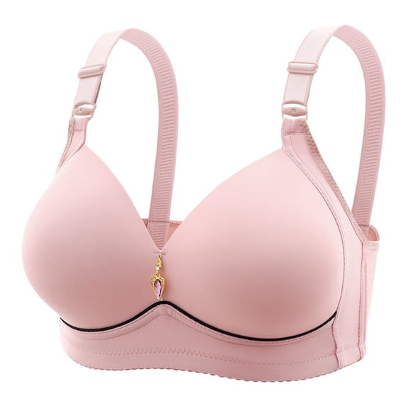 Kukoosong Plus Size Bras for Women Fashion Women's Solid Color Seamless Nude Lifting Soft Support Bra Everyday Bras, Sizes XL