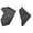 Charcoal Grey, variant on Mens Solid Color Formal Wedding Casual Necktie and Pocket Square Handkerchief Set For Suit or Tuxedo Black