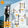 thumbnail image 7 of STACOO Telescopic Ladder, Heavy-Duty Steel Roof Ladder with Anti-Slip Hooks, 330 lbs Capacity, Foldable Space-Saving Design for Home, Attic, Roof & Outdoor Work, 7 of 7