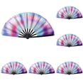 thumbnail image 1 of 2025 New Boots On The Ground Fan, Large Holographic Folding Trail Ride Fan Iridescent Clack Hand Fan Rave Fans Foldable Craft Holding Laser Colors Hand Fan for Line Dancing, 1 of 7