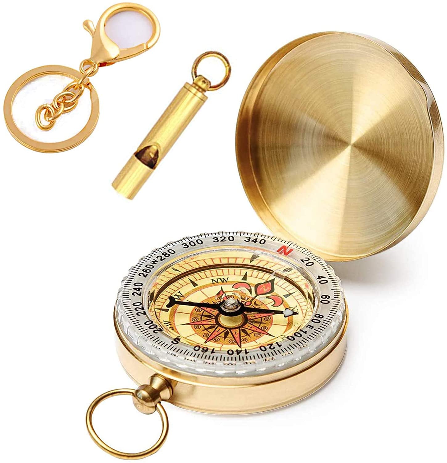 LCE Compass, Camping Metal Compass, Pocket Compass, Waterproof Compass