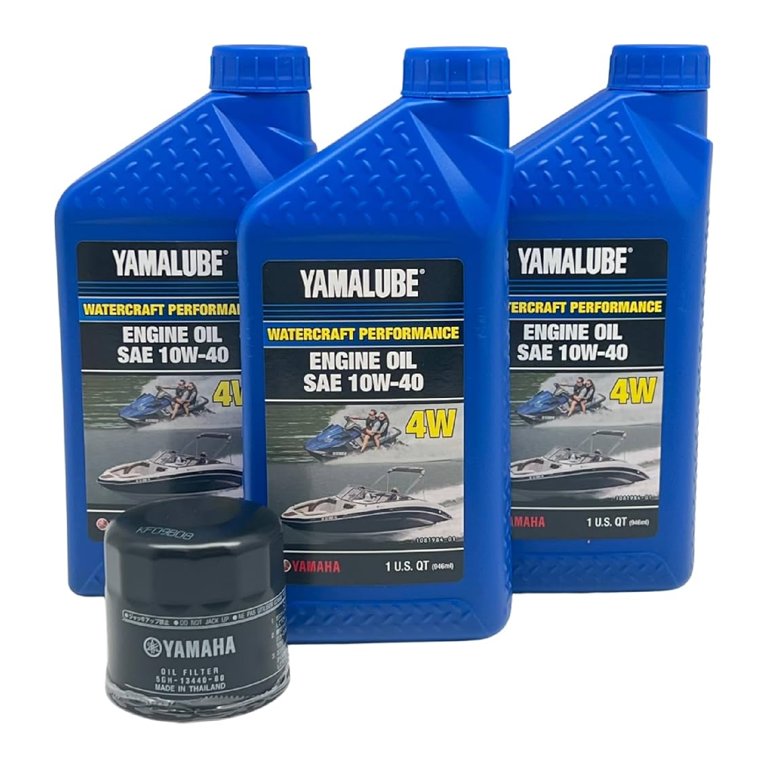 Yamaha Yamalube Full Synthetic Motor Oil 10W-40, 32 oz (4 Pack