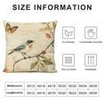thumbnail image 5 of Bird Butterfly Branch Graphic Decorative Cushion Throw Pillow Cover for Home Couch Living Room Bed Sofa Pillowcase 1PC 22x22in, 5 of 5