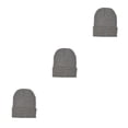 thumbnail image 3 of Minnieouse Beanie Caps Sombreros de punto Protección más cálida Elástico Hip Hop Headwear Bonnet Otoño Invierno Correr cáñamo gris claro Type1 NO1 Minnieouse CBP300199, 3 of 6