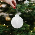 thumbnail image 4 of hulanddfd Christmas Tree Ornaments - Set of 9pcs Silver Shatterproof Hanging Balls 8cm/3.15" Christmas Balls Decorations for Xmas Tree and Holiday Wedding Party, 4 of 6