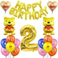 thumbnail image 3 of Winnie the Pooh-suministros para fiesta de cumpleaños, decoraciones para niños, pancarta, plato, globos, cubierta de mesa, juguete para Baby Shower, 3 of 5