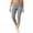 *Gray, variant on VBVC Women's High Waisted Capri Leggings , Ladies' Tummy Control Yoga Pants , Summer Stretchy Slim Crop Trousers For Women,Navy,S-2XL