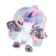 thumbnail image 2 of FELTECHELECTR Mochila de peluche con diseño de unicornio, bolso informal, bolso bandolera colorido para niños (alas rosas), 2 of 6