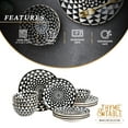 Thyme & Table Dinnerware Black & White Medallion 12 piece set Stoneware