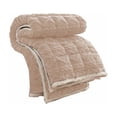 thumbnail image 2 of Flannel Mattress Pad for Cold Nights, Thick Quilted Mattress Topper with slide-reinforced Bottom, Foldable Warming Pad for Winter Bedding, device Washable, 2 of 7