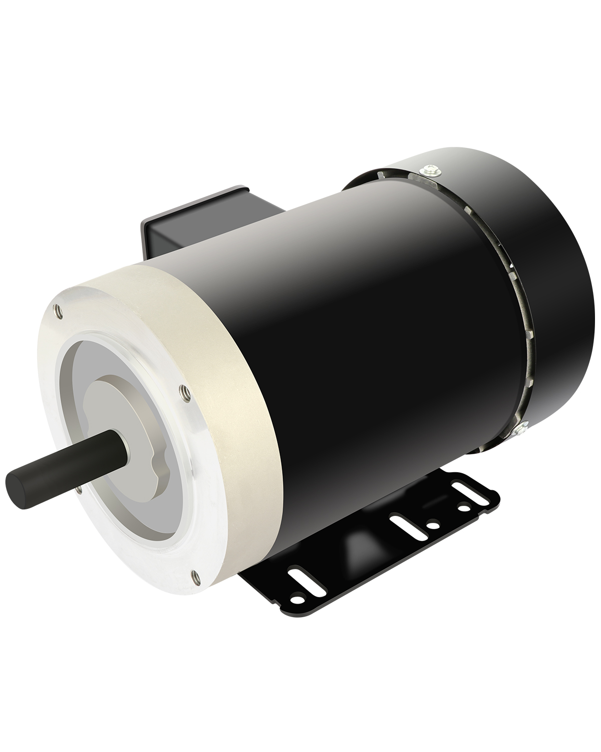 Electric Motor 1HP 1725 RPM General Purpose Three Phase Motor 56C Frame 5/8 Shaft Diameter Rolled Steel Shell 60HZ 230V/460V TEFC