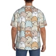 thumbnail image 3 of Fotbe Lovely Bear Camisa Estampada de Manga Corta para Hombre, Casual de Verano, Estilo Playero, Sin Arrugas-3X-Large, 3 of 5