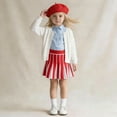 thumbnail image 4 of WOYY Big Girl's Piano Key Color Pleated Skirt Knit High Waisted Skirt, Sizes 8-10, 4 of 5