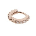 thumbnail image 4 of Petites Boucles d'Oreilles Huggie pour Femmes, Boucles d'Oreilles Créoles en Zircon, Rose, 6mm, 4 of 8