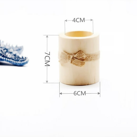 OUNONA 3pcs Wooden Candle Holder Tealight Candle Holder Tabletop Candlestick Holder