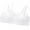 White, variant on Toddler Girls' Training Bras Seamless Soft Cami Wireless Bras Elastic Adjustable Spaghetti Straps Bras