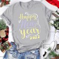 thumbnail image 4 of Blusa de mujer Navidad Impreso Casual Moda Todo-fósforo Camiseta de manga corta Tops Fridja  gope832, 4 of 6