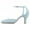 Blue, variant on YDN Women Graceful Kitten Low Heels Pumps Closed Round Toe Ankle Strap Sandals Wedding Party Dress Shoes Size 7 Blue