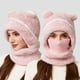 thumbnail image 1 of Sombrero de invierno de punto grueso para mujer | Gorro cálido forrado de forro polar con cobertura de orejas y rostro | Lana cortaviento, ajuste elástico y acogedor, gorra térmica suave para clima, 1 of 7