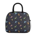 thumbnail image 2 of Womens DarkBlue Dinosaurs in Space Pattern Lunch Box for Work,Insulated Lunch Bag for Women,Loncheras Para Mujer,Leakproof Adult Lunch Bag for Work,Beach,Travel,Picnic,Camping, 2 of 7