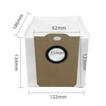 thumbnail image 2 of 4/10pcs Dust Bags Garbage Bags For TESLA For RoboStar IQ400 Plus For Midea S5 Plus Vacuum Cleaner Home Cleaning Accessories 10 PACK, 2 of 5