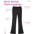 thumbnail image 2 of Sweet Hearts Girls' Active Flare Leggings - Workout or Yoga Flared Leggings, Made in USA (5-18), 2 of 6