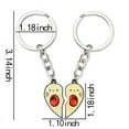 thumbnail image 2 of Matching Keychains Gifts for Couples Best Friend Keychain for Boyfriend Girlfriend Birthday Valentines Day Gift for Husband Wife Friend Anniversary Christmas Gifts for Him Her Keychain Accessories, 2 of 6