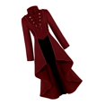 thumbnail image 3 of Chaqueta larga Steampunk para mujer Steampunk Gothic Long Jacket Cosplay Rojo - XL SG Magideal Chaqueta larga Steampunk para mujer, 3 of 6