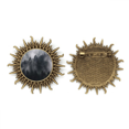 thumbnail image 1 of Dark Forest Mountain niebla niebla Pin de gancho de metal vintage con forma de sol Unbranded M, 1 of 3