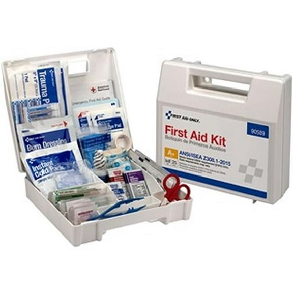25-Person Bulk Plastic First Aid Kit - 141 Piece