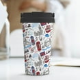thumbnail image 6 of Logiee London Landmark2 Print Stainless Steel Coffee Tumbler, Travel Coffee Mug, Insulated Coffee Mug with Lid, Spill Proof Coffee Cup, Portable Thermal Mug, 6 of 8