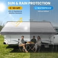 thumbnail image 3 of RV Awning Fabric Replacement 18FT – Camper Awning Replacement, 19.5oz Heavy-Duty Heat-Sealed Vinyl, UV & Weather Resistant, Sunproof, Universal Awning for RVs, Motorhomes, Campers, 3 of 10