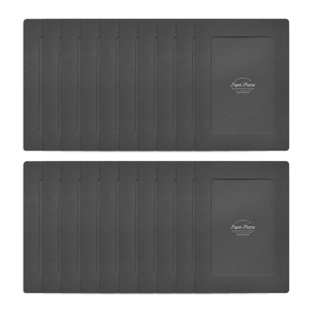 Marcos De Fotos De Papel Monolike, 4 X 6 Pulgadas, Color Negro, Paquete De 20, Se Adapta A Imágenes De 4 X 6 Pulgadas
