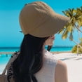 thumbnail image 4 of Sombrero de pescador para mujer con protección solar UV | Ala ancha de secado rápido estilo lengua | Sombrero ligero y transpirable para exteriores primavera y verano | Talla grande | 1 unidad, 4 of 7