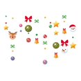 thumbnail image 1 of Wabjtam 1 juego de calcomanías de arte de copo de nieve extraíbles de Papá Noel para decoración de pared del hogar/tienda, 1 of 5